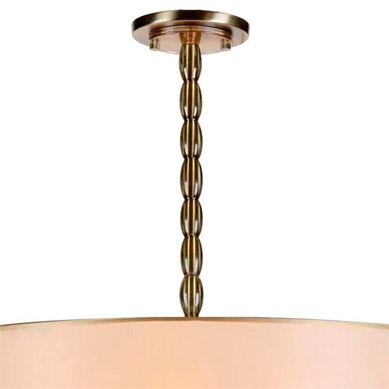 Image 4 Crystorama Luxo Collection Brass 26" Wide Pendant Light more views