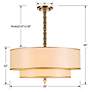 5_Crystorama Luxo Collection Brass 26" Wide Pendant Light more views