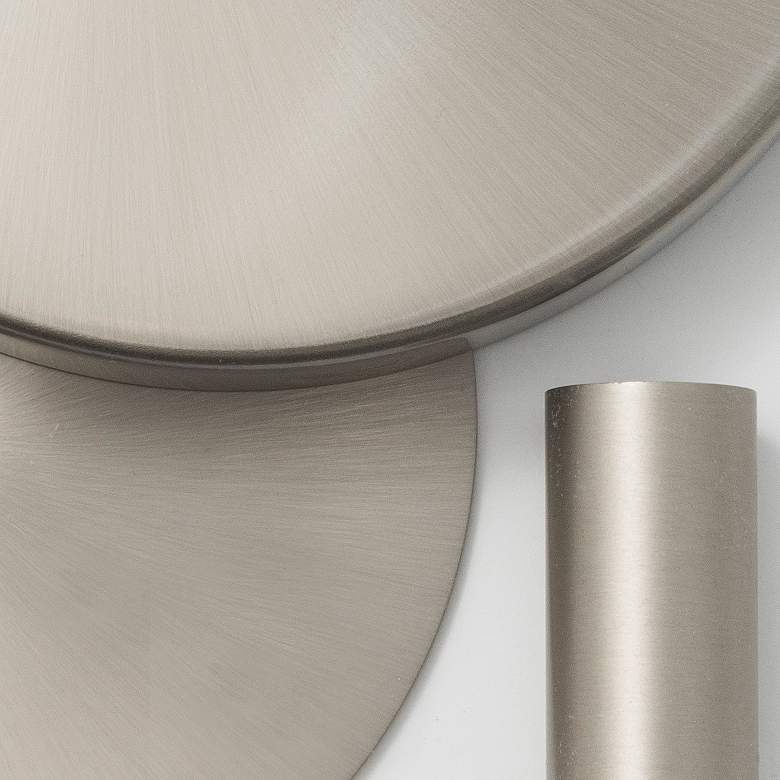 Image 5 Crystorama Luxo Satin Nickel 14" Wide Ceiling Light more views