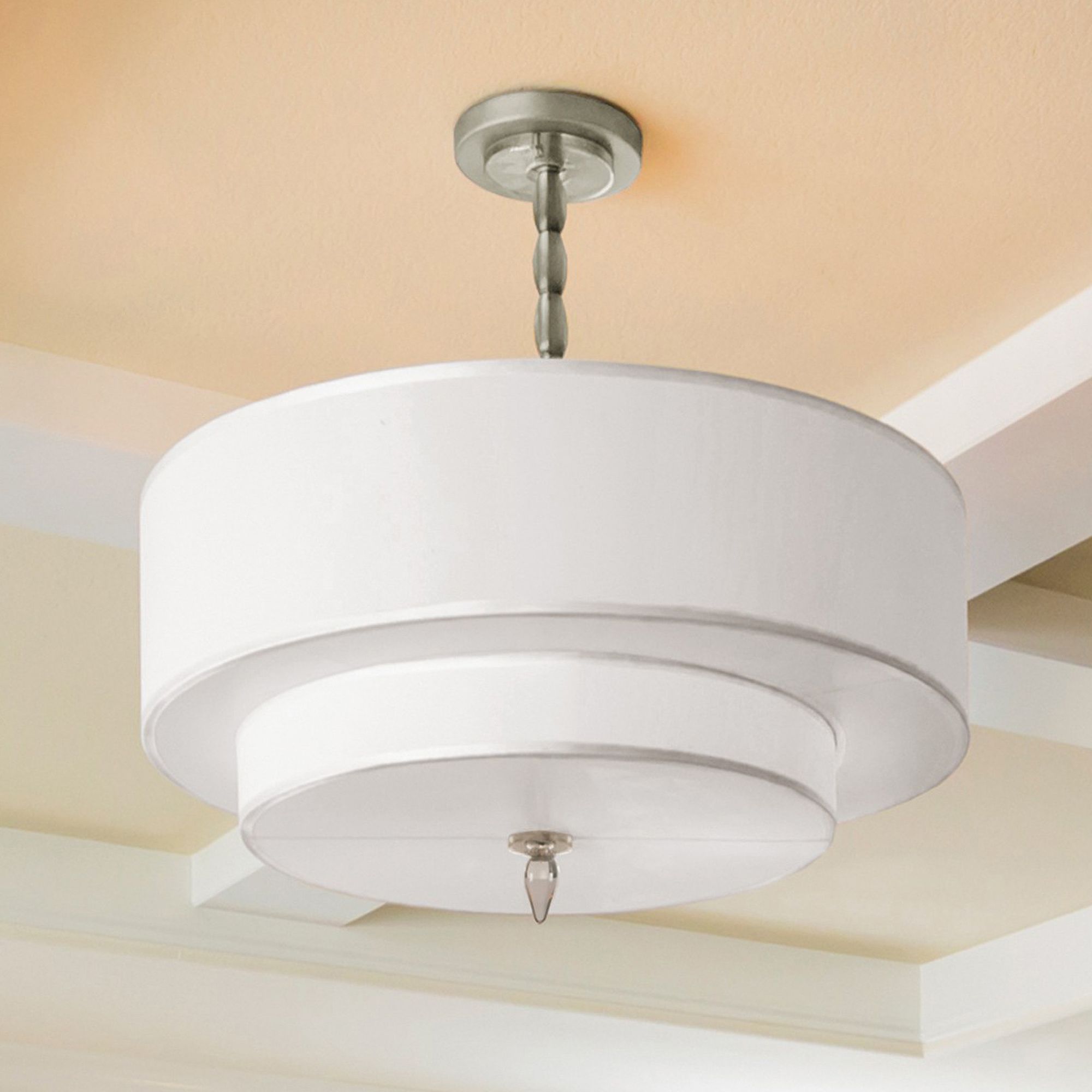 Crystorama Luxo Satin Nickel 26" Wide Chandelier