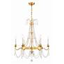 1_Crystorama Maizey 6 Light Antique Gold Chandelier