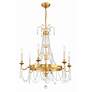 2_Crystorama Maizey 6 Light Antique Gold Chandelier more views