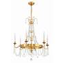 3_Crystorama Maizey 6 Light Antique Gold Chandelier more views