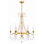 5_Crystorama Maizey 6 Light Antique Gold Chandelier more views
