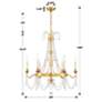 6_Crystorama Maizey 6 Light Antique Gold Chandelier more views