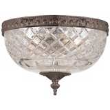 Crystorama Majestic English Bronze 10&quot; Wide Ceiling Light