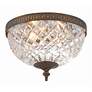 2_Crystorama Majestic English Bronze 10" Wide Ceiling Light
