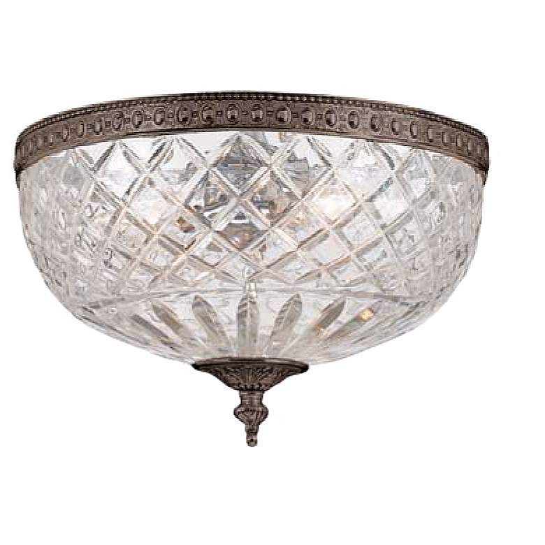 Image 2 Crystorama Majestic English Bronze 12" Wide Ceiling Light
