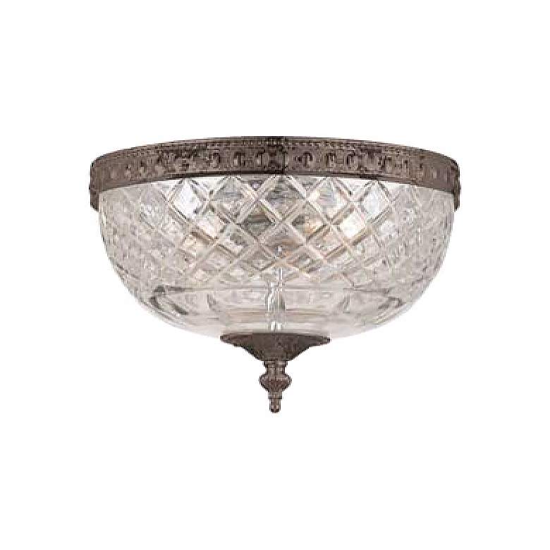 Image 1 Crystorama Majestic English Bronze 8 inch Wide Ceiling Light
