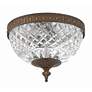 3_Crystorama Majestic English Bronze 8" Wide Ceiling Light more views