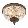 4_Crystorama Majestic English Bronze 8" Wide Ceiling Light more views