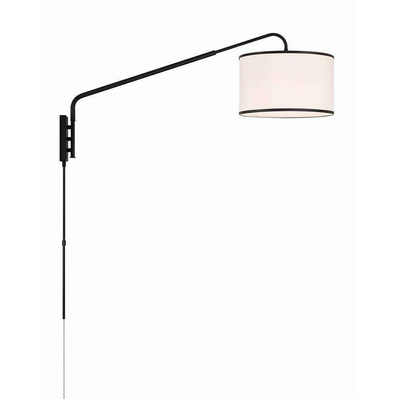 Image 2 Crystorama Mallory 1 Light Matte Black Task Sconce more views