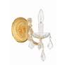 3_Crystorama Maria Theresa 11 1/2"H Gold and Crystal Sconce more views