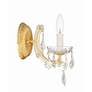 4_Crystorama Maria Theresa 11 1/2"H Gold and Crystal Sconce more views