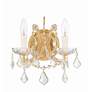 2_Crystorama Maria Theresa 12 1/2"H Gold 2-Light Wall Sconce more views