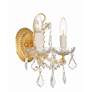 3_Crystorama Maria Theresa 12 1/2"H Gold 2-Light Wall Sconce more views
