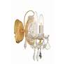 4_Crystorama Maria Theresa 12 1/2"H Gold 2-Light Wall Sconce more views