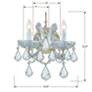 5_Crystorama Maria Theresa 12 1/2"H Gold 2-Light Wall Sconce more views