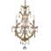 Crystorama Maria Theresa 12"W Gold 4-Light Crystal Mini Chandelier