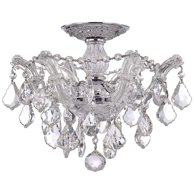 Image 1 Crystorama Maria Theresa 13 1/2 inch Wide Chrome Ceiling Light