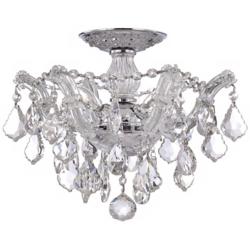 Crystorama Maria Theresa 13 1/2&quot; Wide Chrome Ceiling Light