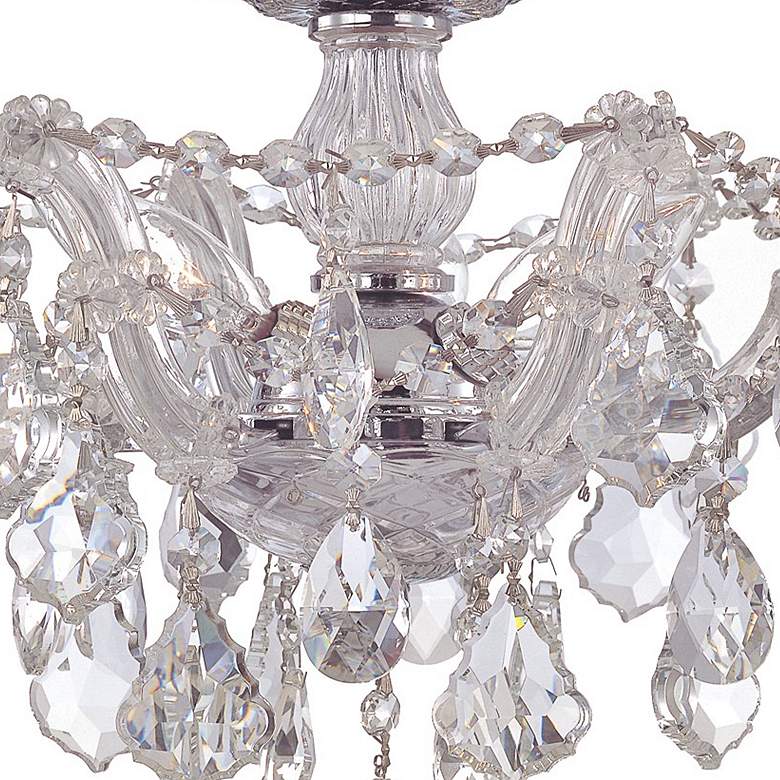 Image 4 Crystorama Maria Theresa 13 1/2" Wide Chrome Ceiling Light more views