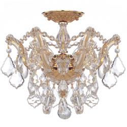 Crystorama Maria Theresa 13 1/2" Wide Gold Ceiling Light