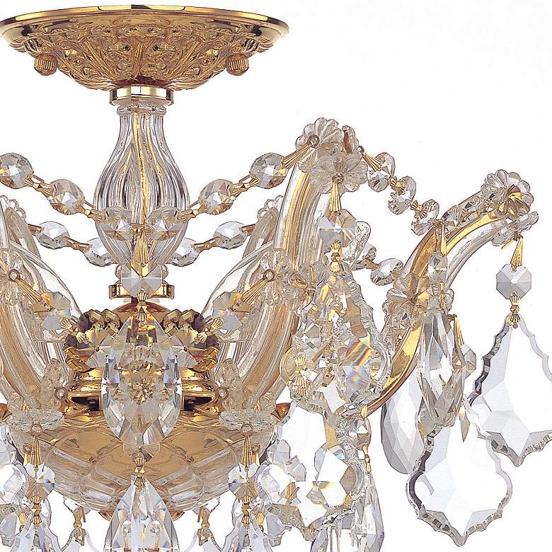 Image 3 Crystorama Maria Theresa 13 1/2" Wide Gold Ceiling Light more views