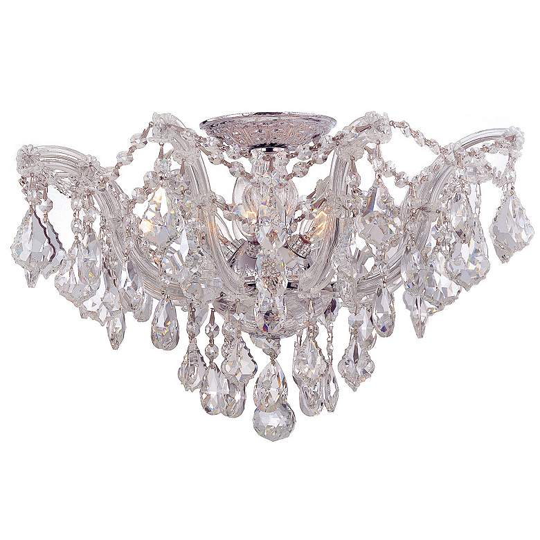 Image 1 Crystorama Maria Theresa 19" Wide Chrome Ceiling Light