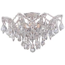 Crystorama Maria Theresa 19&quot; Wide Chrome Ceiling Light