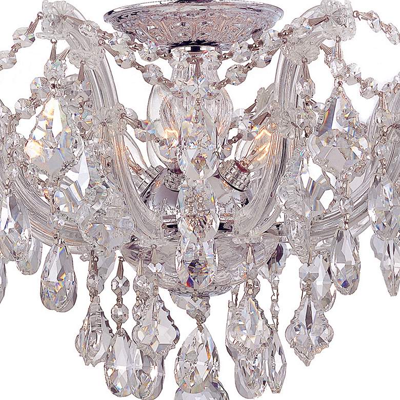 Image 2 Crystorama Maria Theresa 19" Wide Chrome Ceiling Light more views