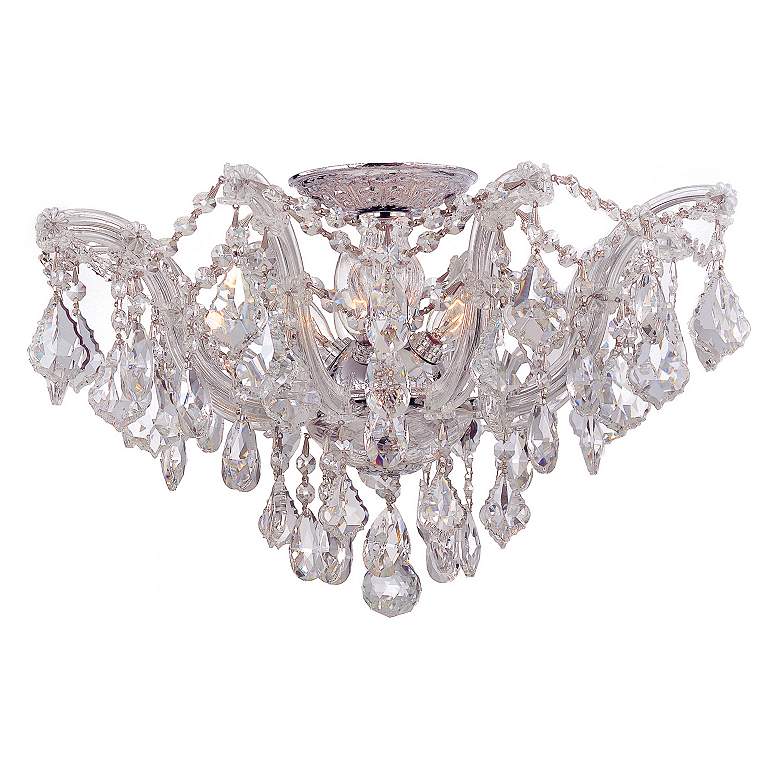 Image 3 Crystorama Maria Theresa 19" Wide Chrome Ceiling Light more views