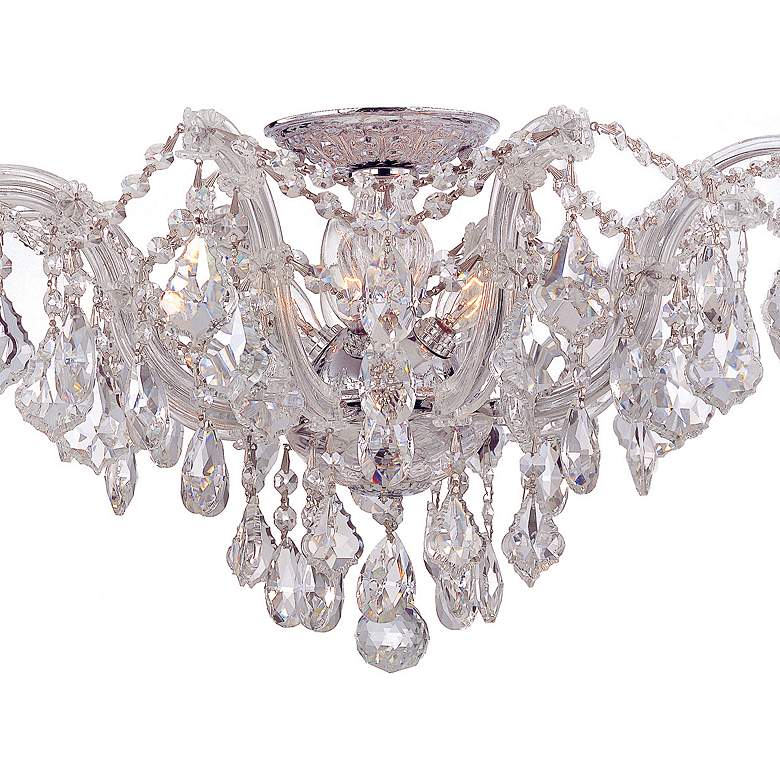 Image 4 Crystorama Maria Theresa 19" Wide Chrome Ceiling Light more views