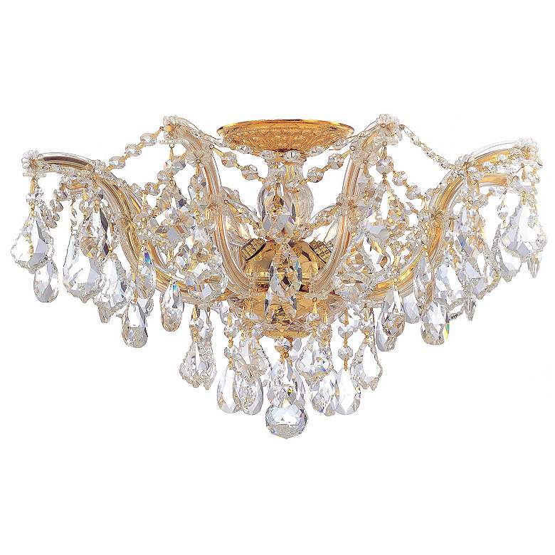 Image 1 Crystorama Maria Theresa 19" Wide Gold Ceiling Light Fixture