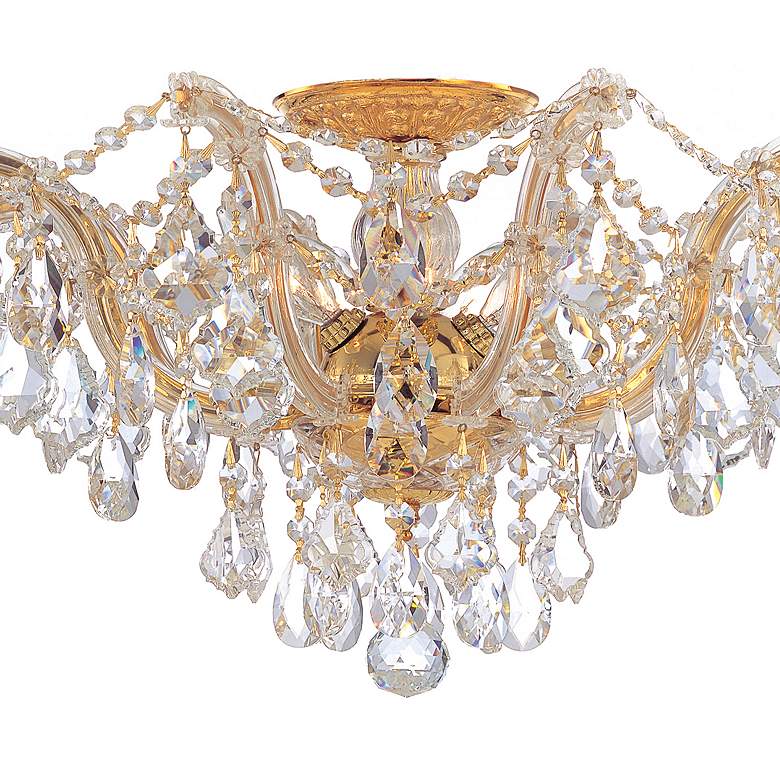 Image 3 Crystorama Maria Theresa 19" Wide Gold Ceiling Light Fixture more views