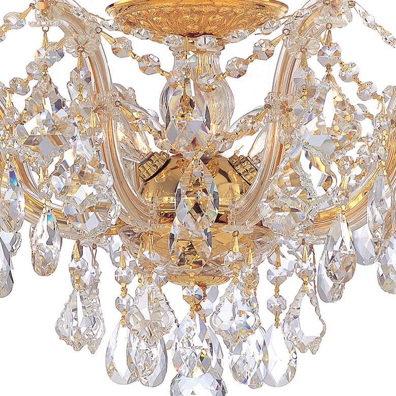 Image 4 Crystorama Maria Theresa 19" Wide Gold Ceiling Light Fixture more views