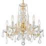 Crystorama Maria Theresa 20" Wide 5-Light Gold and Crystal Chandelier