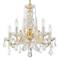 Crystorama Maria Theresa 20" Wide 5-Light Gold and Crystal Chandelier
