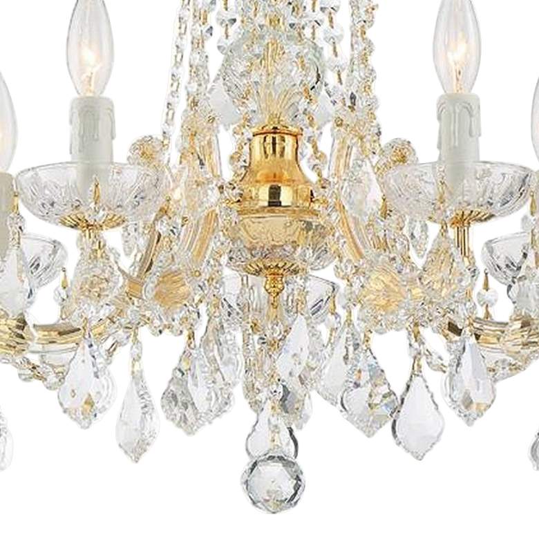 Image 3 Crystorama Maria Theresa 20 inch Wide 5-Light Gold and Crystal Chandelier more views
