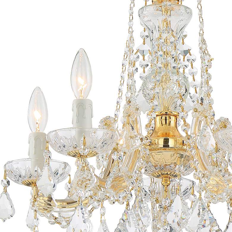 Image 5 Crystorama Maria Theresa 20" Wide 5-Light Gold and Crystal Chandelier more views