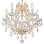 Crystorama Maria Theresa 20" Wide Gold 6-Light Crystal Chandelier