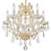 Crystorama Maria Theresa 20" Wide Gold 6-Light Crystal Chandelier