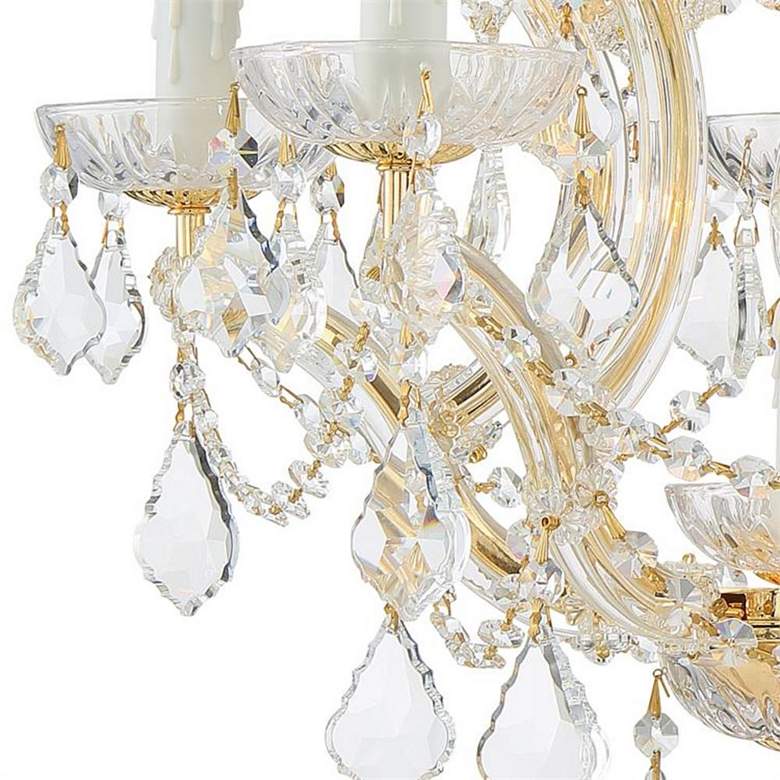 Image 2 Crystorama Maria Theresa 20 inch Wide Gold 6-Light Crystal Chandelier more views