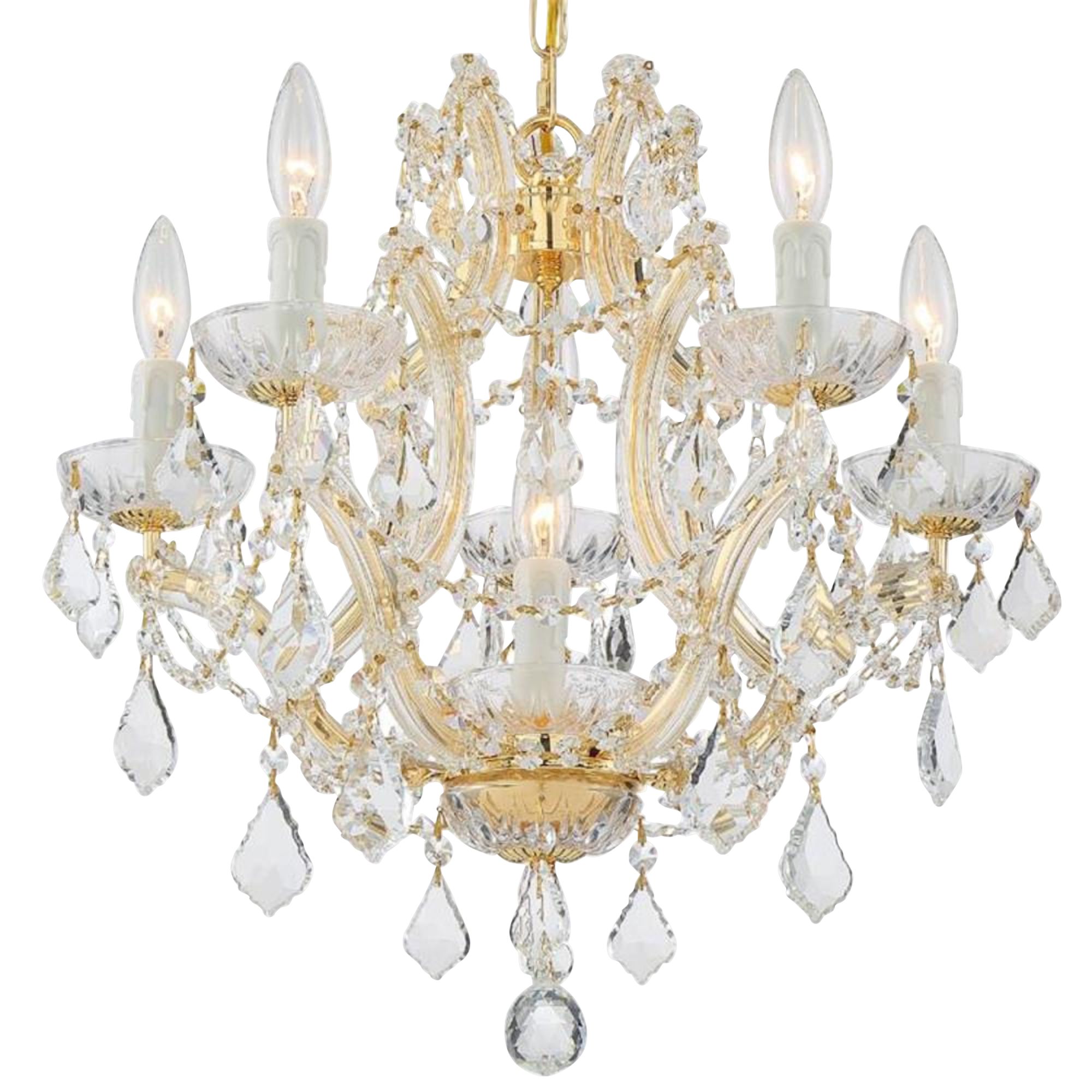 maria theresa six light chandelier