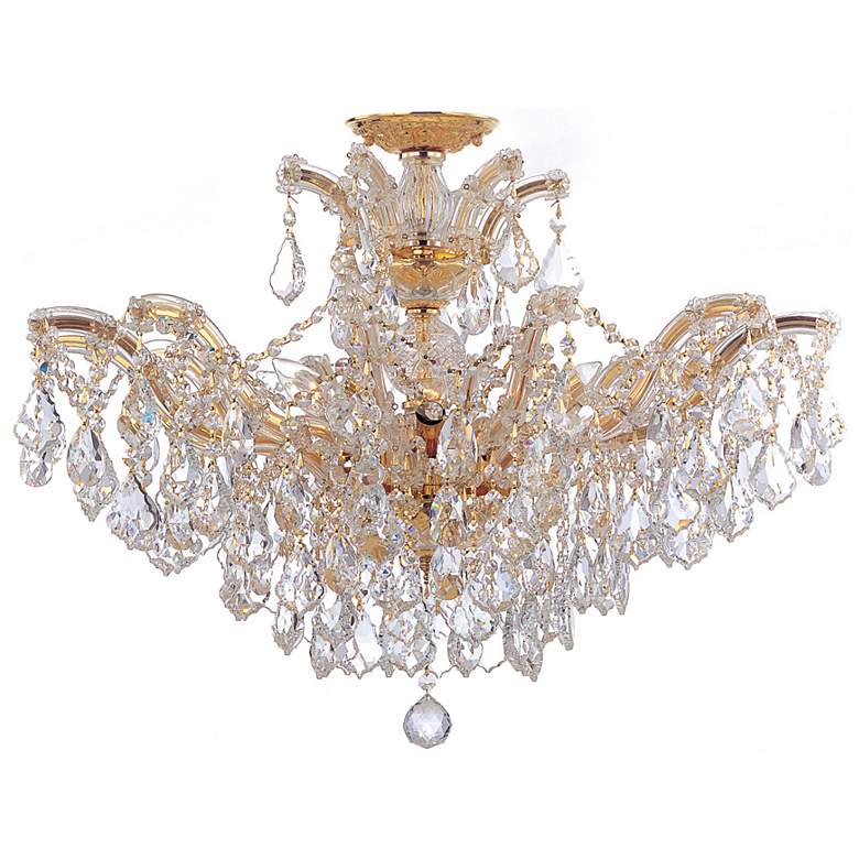 Image 1 Crystorama Maria Theresa 27" Wide Gold 6-Light Ceiling Light