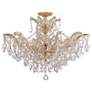 1_Crystorama Maria Theresa 27" Wide Gold 6-Light Ceiling Light