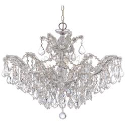 Crystorama Maria Theresa 27"W Chrome 6-Light Crystal Chandelier