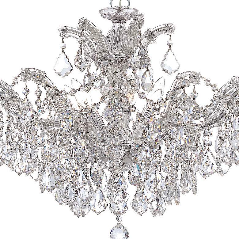 Image 2 Crystorama Maria Theresa 27 inchW Chrome 6-Light Crystal Chandelier more views