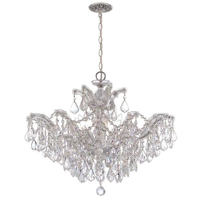 Image 3 Crystorama Maria Theresa 27"W Chrome 6-Light Crystal Chandelier more views