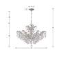 5_Crystorama Maria Theresa 27"W Chrome 6-Light Crystal Chandelier more views